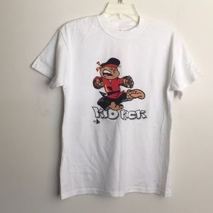 Kid Kick kicking punch Shield by Century tee shirt